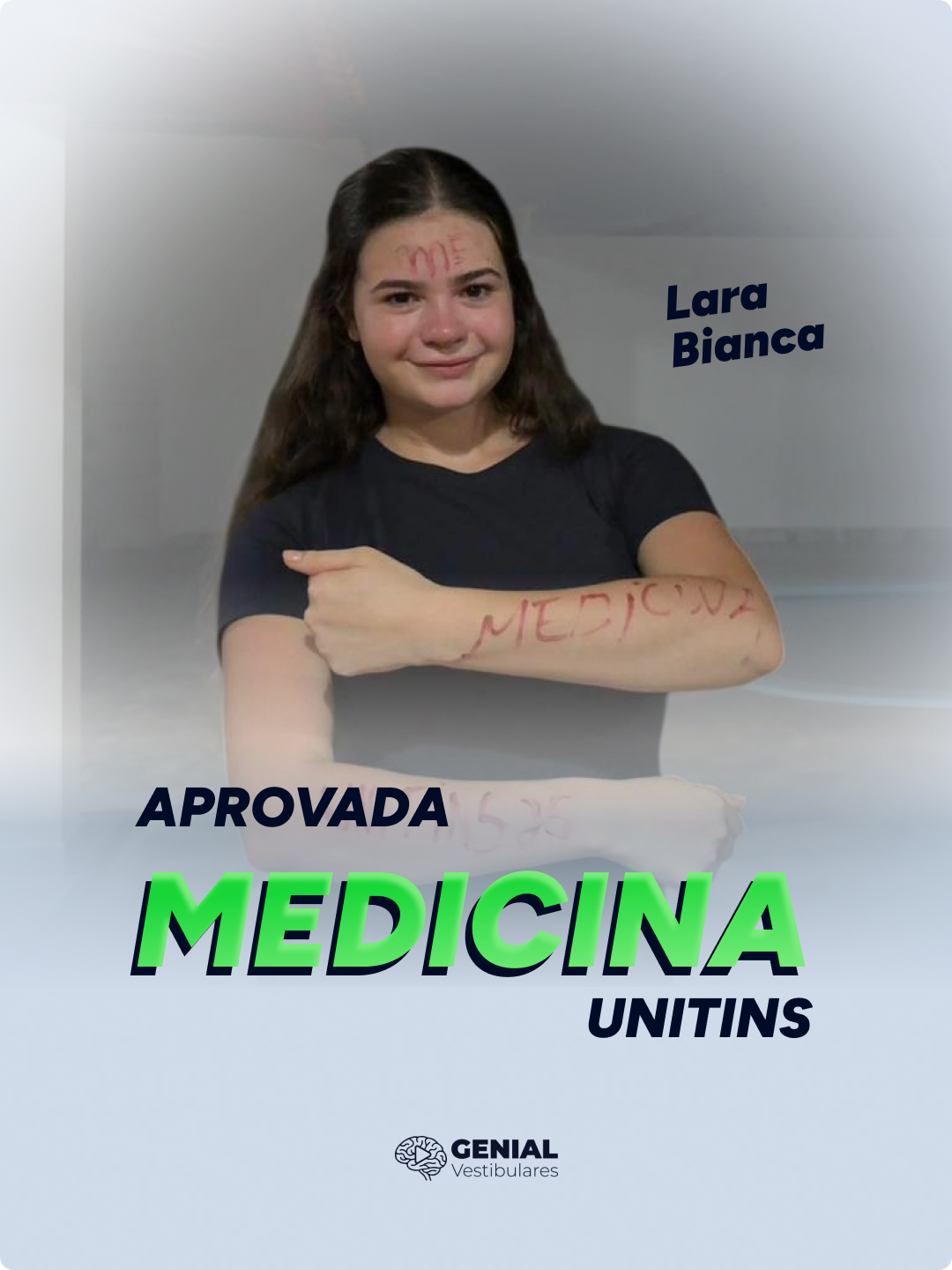 Lara Bianca — aprovada em Medicina UNITINS